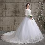 大きいサイズ 結婚式 花嫁 ロングトレーン ウェディングドレス 高級ウエディングドレス格安.激安お花嫁ドレス結婚式 二次会 パーディ