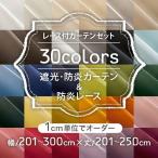 カーテン セット レースカーテン 遮光 防炎 ミラー オーダーカーテン 安い おしゃれ ラパレット お買得セット 巾201-300cm 丈201-250cm