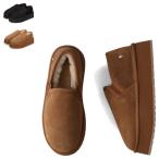 ショッピングemu エミュー emu ブーツ ムートンブーツ スリッポン レディース シープスキン STINGER REEF FLARE ブラック チェスナット 黒 W13314