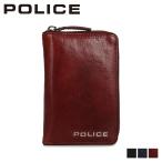 POLICE ポリス 長財布 テライオ メンズ ラウンドファスナー 本革 ROUND ZIPPER WALLET ブラック カーキ ダーク ブラウン 黒 PA-70004