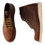 RED WING SHOES レッドウィング 6インチ クラシックラウンド ブーツ メンズ Dワイズ USA製 6-INCH CLASSIC ROUND ブラウン 9111