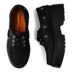 Timberland ティンバーランド デッキシューズ ボートシューズ ストーンストリート レディース 厚底 STONE STREET BOAT SHOE ブラック 黒 A6AVE-001