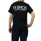 ショッピング均一セール 【均一セール】フォーティーンブロ 14BROS メンズ−Ｔシャツ 12679A3062B14 TBC 刺繍 Tシャツ NERO ブラック ts-01  父の日 sm-02