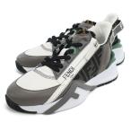 フェンディ FENDI フロー スニーカー 7E1392 AJZH F1OU1 FFジャガード ホワイト系 グレー系 shoes-01