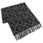 FENDI フェンディ FFマフラー FF柄 ズッカ FXT260 AVP9 F0D9B メンズ グレー