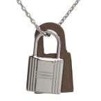 エルメス HERMES O KELLY オーケリー ペンダント エトープ カデナ ネックレス O KELLY ペンダント H078852CK 18 シルバー/ETOUPE gsw-5