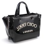ショッピング均一セール 【均一セール】ジミーチュウ JIMMY CHOO トートバッグ ブランド　ショルダー 2way VARENNE TOTE BAG-S　BQI　BLACK-WHITE ブラック bag-01  gif-03w fl01-sale