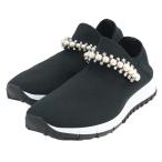 ジミーチュウ JIMMY CHOO レディーススニーカー　ブランド　クリスタル 　 VERONA　BQT　BLACK-WHITE ブラック　shoes-01