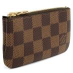 LOUIS VUITTON ルイヴィトン キーリング付小銭入れ N62658 ポシェット クレ ダミエ レディース ブラウン