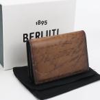  б/у хороший товар Berluti Berluti футляр для визитных карточек in bia заслонка карта держатель мужской Brown 