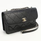 中古良品 CHANEL シャネル 斜め掛け ショルダーバッグ J4ECLN0C チェーン マトラッセ レディース ブラック