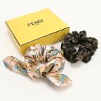 中古・未使用 FENDI フェンディ シュシュ 2個セット ズッカ レディース ピンク