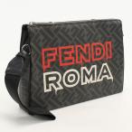 б/у хороший товар FENDI Fendi клатч 7VA564 FF парусина мужской черный 