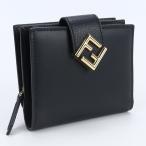 ショッピングフェンディ 中古美品フェンディFENDI FFダイヤモンド 二つ折り財布 ブランド 8M0386 ALWA F0KUR ブラック ランク：S us-1  レディース