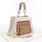 中古良品 FENDI フェンディ ハンドバッグ 8BH344 2WAYショルダーバッグ ラナウェイ レディース アイボリー