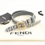 中古・未使用 FENDI フェンディ ベルト 8C0719 ARN0 F1OPZ リバーシブル FFベルト レディース ブルー ＃70