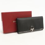 中古良品 FERRAGAMO フェラガモ 長財布二折 22 4832 ガンチーニ レディース ブラック