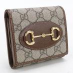 中古良品 GUCCI グッチ 二つ折り財布 621891 ミディアムウォレット ホースビット レディース ベージュ