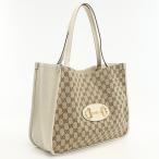 中古 GUCCI グッチ トートバッグ 623694 グッチ ホースビット 1955 レディース ベージュ