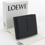 中古・未使用 LOEWE ロエベ 二つ折り財布 バイフォールドコインウォレット メンズ ブラック