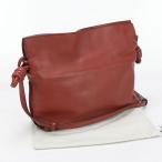 中古良品 LOEWE ロエベ 斜め掛け ショルダーバッグ A411FC2X17 フラメンコクラッチ ミニ レディース レッド