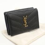 ショッピングモノグラム 中古・未使用 SAINT LAURENT サンローラン 三つ折り財布 668274 オリガミタイニーウォレット モノグラム レデ