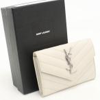  б/у прекрасный товар SAINT LAURENT солнечный rolan футляр для визитных карточек 414404 маленький embe трос бумажник монограмма 