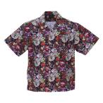 大きいサイズ メンズ Ed Hardy 接触冷感オープンカラー半袖シャツ 3L 4L 5L 6L 8L