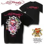 大きいサイズ メンズ Ed Hardy 天竺プリント半袖Tシャツ 3L 4L 5L 6L 8L
