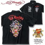 ショッピングhardy 大きいサイズ メンズ Ed Hardy 鹿の子 プリント 半袖 ポロシャツ 3L 4L 5L 6L 8L