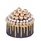 16 шт Gold серебряный жемчуг мяч кекс pick DIY кекс вставка to Parker do подарок капкейк бумага .. для .