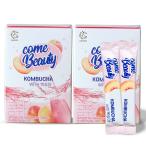 コンブチャ (桃味2箱)5g×30p Kombucha 発酵紅茶 パウダータイプ 酵素ドリンク ダイエットティー
