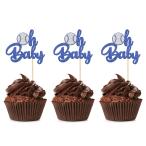 24 шт бейсбол Oh baby капкейк topa-g Ritter спорт бейсбол Thema baby душ Oh baby капкейк pick бейсбол Thema 