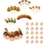 Cosybeau Thanksgiving тыква капкейк труба -20 шт &amp; капкейк topa-20 шт осень десерт оборудование орнамент тыква гриб 