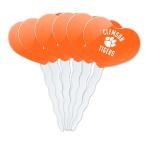 Clemson University Tigers Logo Heart Rav капкейк pick topa- украшение 6 шт. комплект 