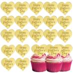 Happy Mothers Day капкейк topa-,25 шт Gold акрил зеркало диск Heart type кекс печать кекс to парка p