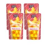 JARDIN ジャルダン カフェ リアルアイス 桃 アイスティー 230ml 4個 パウチドリンク パック飲料 韓国 コンビニ飲料 手軽飲料