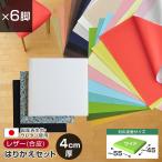 いすはりーず ワイドサイズ 椅子の張り替え セット レザー 合皮 無地 4cm厚 6脚分 キット いす イス 張り替え 国産 生地 抗菌 難燃 DIY 修理