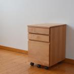 Nワゴン Kukka  アルダー デスクワゴン 日本製 杉工場 オイル仕上げ キャスター付き  天然木 ナチュラル シンプル コンパクト LGY  国産 テレワーク 送料無料