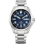 CITIZEN 腕時計 PROMASTER ( 電波時計 / 20気圧 防水 / 見やすい ) AT6080-53L 軽量 チタン デイ＆デイト 夜光