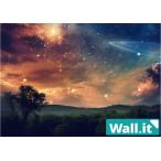 Wall.it A4 фигурка дисплей кейс специальный задняя сторона дизайн сиденье ширина направление желтый .. выгорание . день .... пейзаж Aurora звезда пустой ночь . земля flat линия иллюзия .. звезда . небо. река 