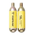 TOPEAK(トピーク) CO2 カートリッジ 2 本セット 16g ネジ付(YPP12800)