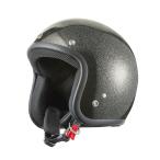 ヘルメット スモールジェット ブラックラメ 新品 57cm~60cm未満 ストリート・ハーレー・アメリカン バイクパーツセンター