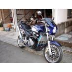 ショッピングビキニ GSX1400 ビキニカウル タイプR 純正色塗装 ABS製 ボルト付 パールスズキミディアムブルー 風防 カスタムパーツ