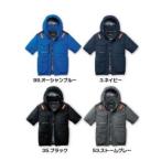 バートル AC2106 AC半袖ブルゾン ブラック M 作業着 作業服 メンズ 半袖 遮熱 冷感 ファン 撥水 フード