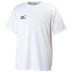 MIZUNO ミズノ 32JA6150 Tシャツ 半袖 ナビドライ メンズ ホワイト×ブラック Sサイズ