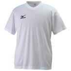 MIZUNO ミズノ 32JA6151 Tシャツ 半袖 ナビドライ メンズ ホワイト×ブラック Lサイズ