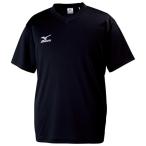 MIZUNO ミズノ 32JA6151 Tシャツ 半袖 ナビドライ メンズ ブラック×ホワイト XLサイズ