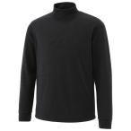 MIZUNO ミズノ A2JA6539 ミニボーダーハイネックシャツ 長袖 ブレスサーモ メンズ ブラック Sサイズ