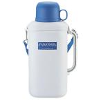 キャプテンスタッグ M1487 抗菌ペットボトル用クーラー 保冷剤付 市販品角型ペットボトル2L/丸型・角型ペットボトル1.5L専用 ホワイト×ブルー M-1487